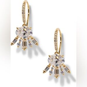Nadri Stellar Halo Drop Earrings